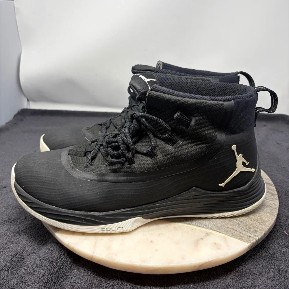 Jordan Ultra Fly 2 Black White Basketball Shoes Mens 13 Sneaker Zoom Air